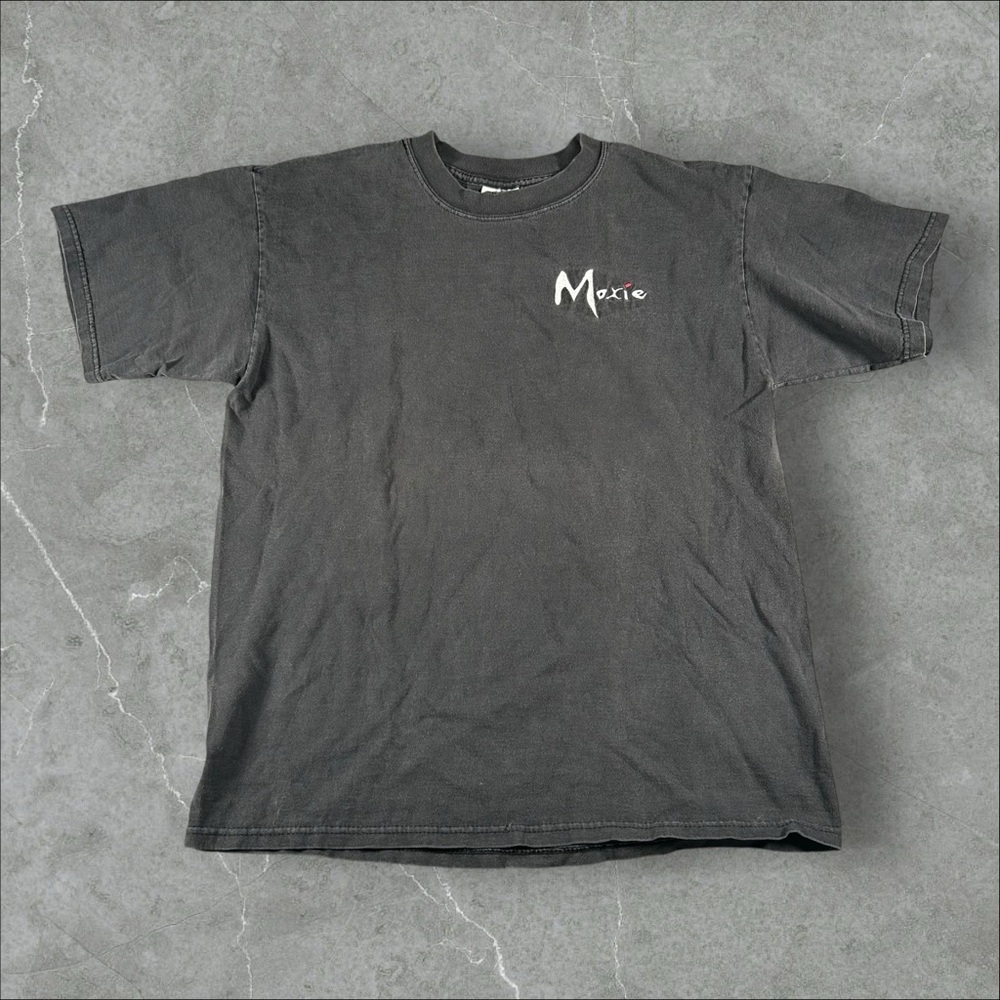 Vintage Moxie Shirt Mens Large Black Y2K‎ 90s Beverage Film Promo Rare 2000s Tee